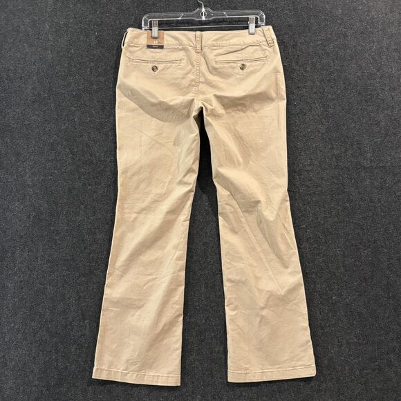 American Eagle Outfitters Pants Women's 10 Short Khaki Kick Boot Stretch Chino - Picture 8 of 12